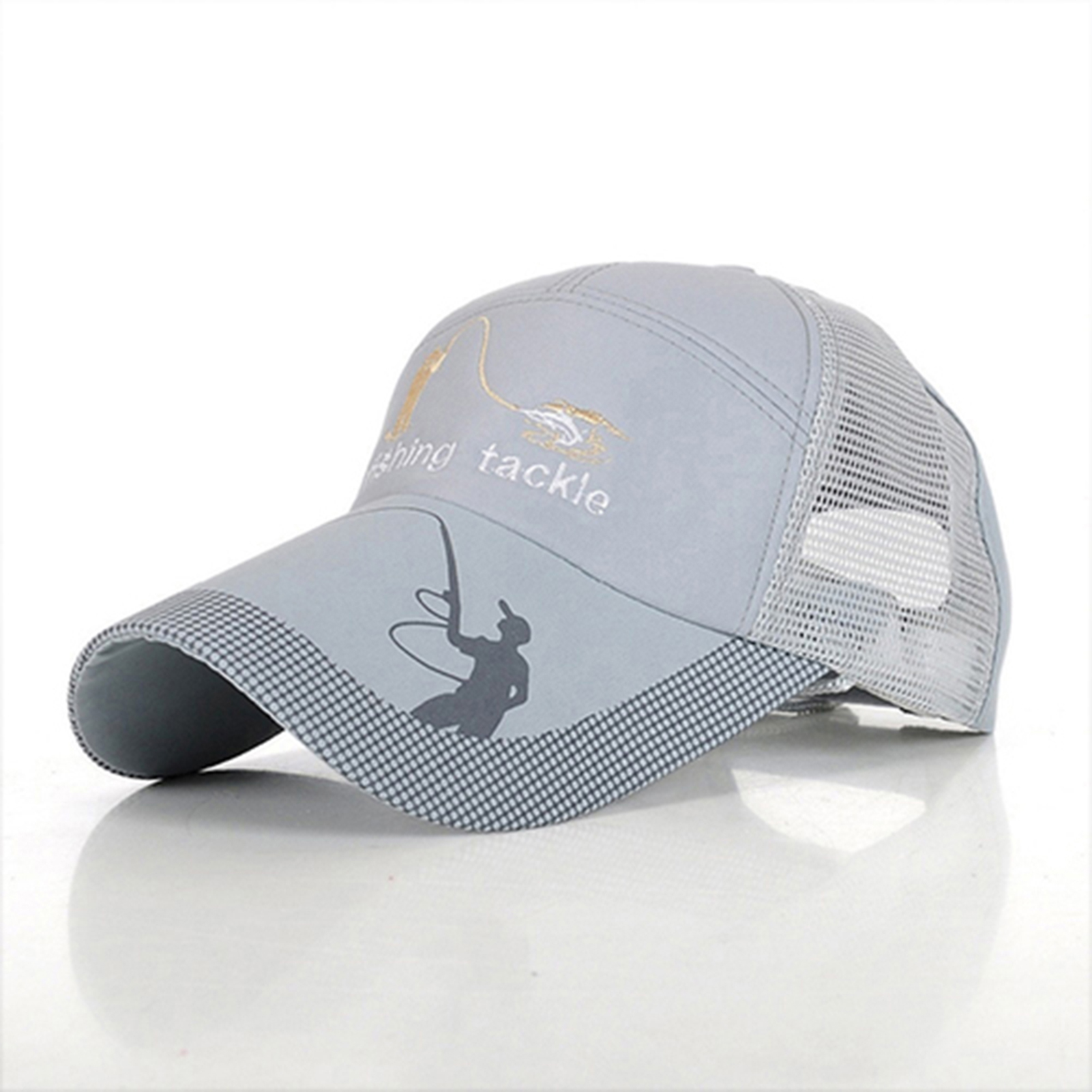 miniatura 8  - Hombre Moda Sombrero de pesca protección solar aparejos malla gorra de béisbol 