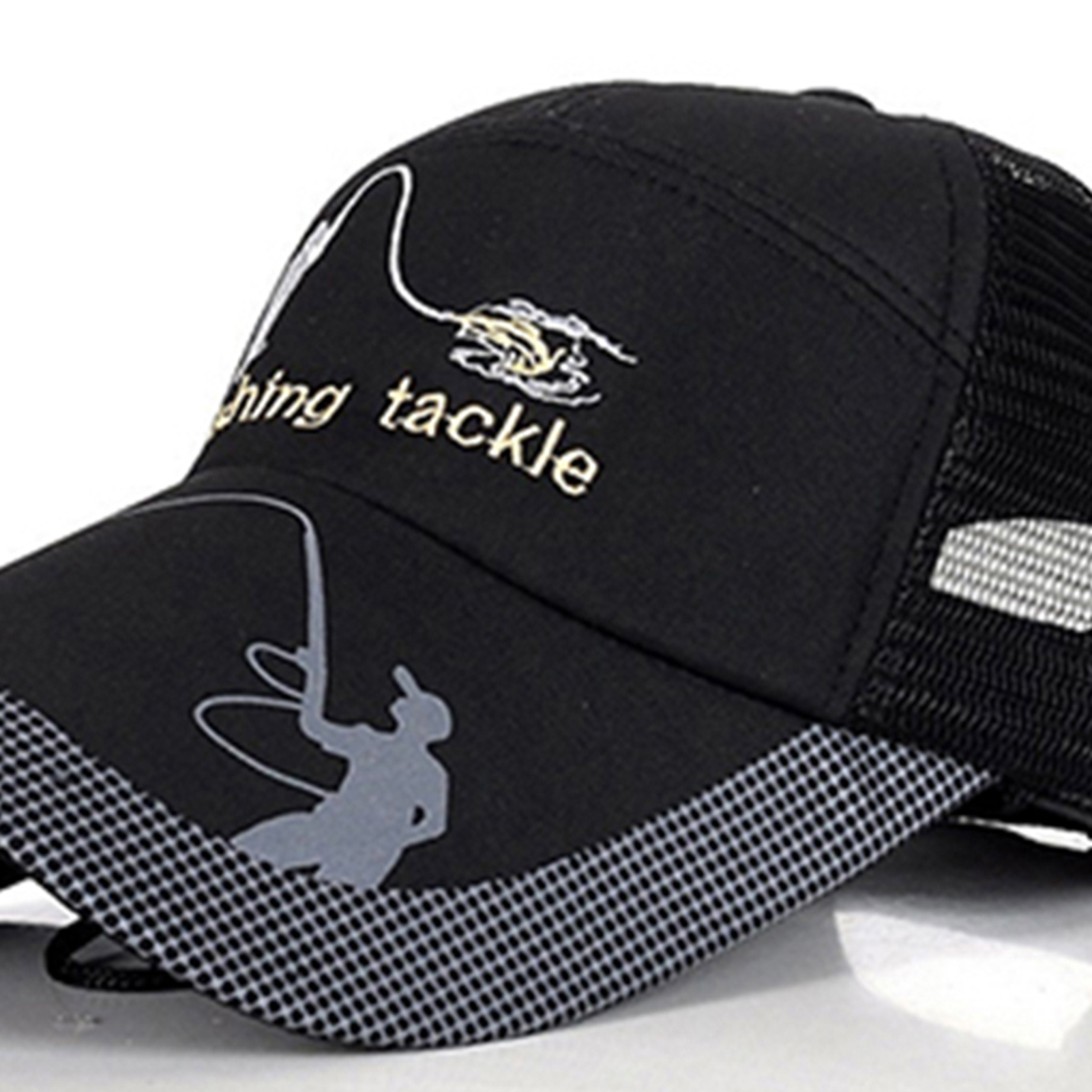 miniatura 12  - Hombre Moda Sombrero de pesca protección solar aparejos malla gorra de béisbol 