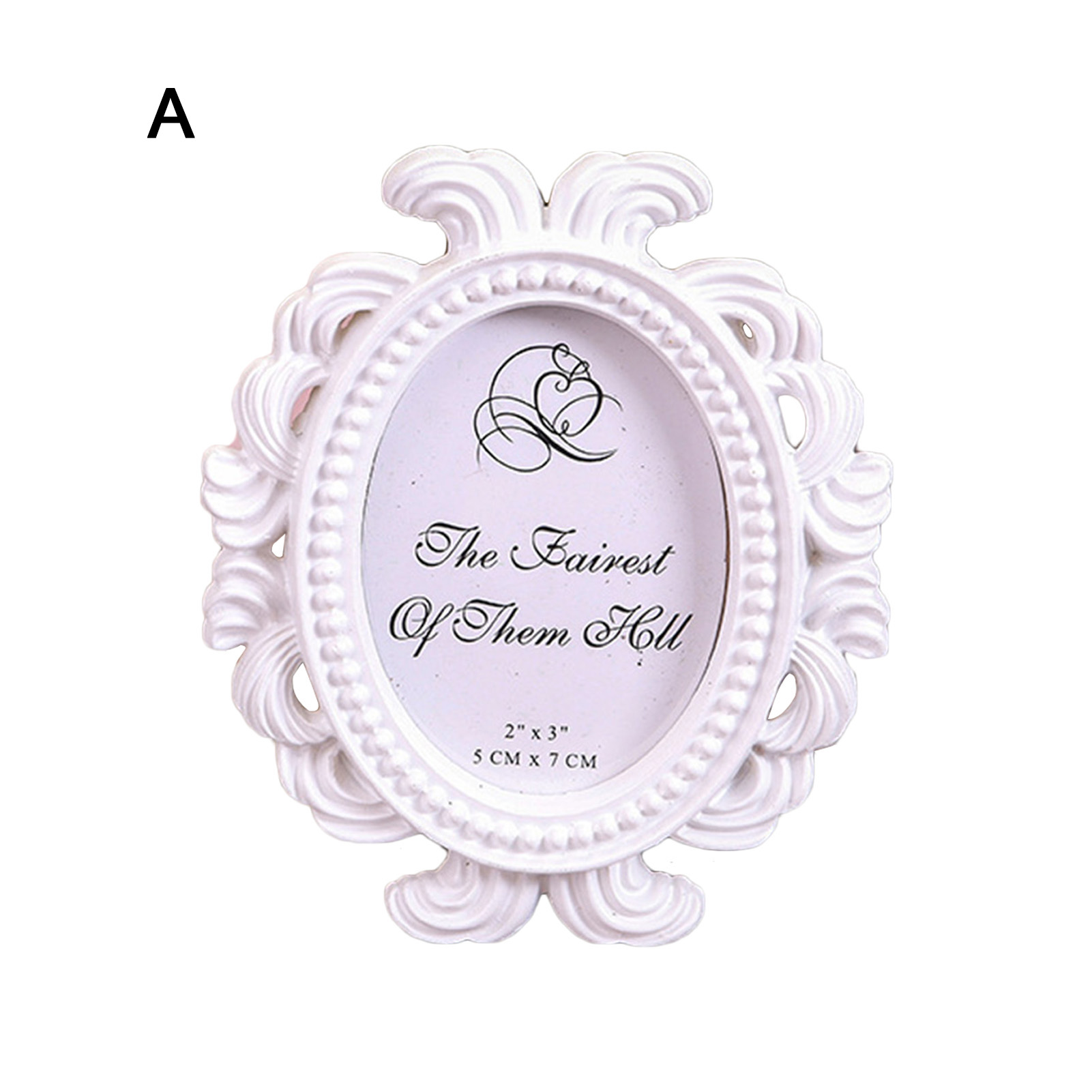 Photo Frames Oval/Rectangle Vintage Small Resin Picture Frame Home Decor Gift - Picture 19 of 21
