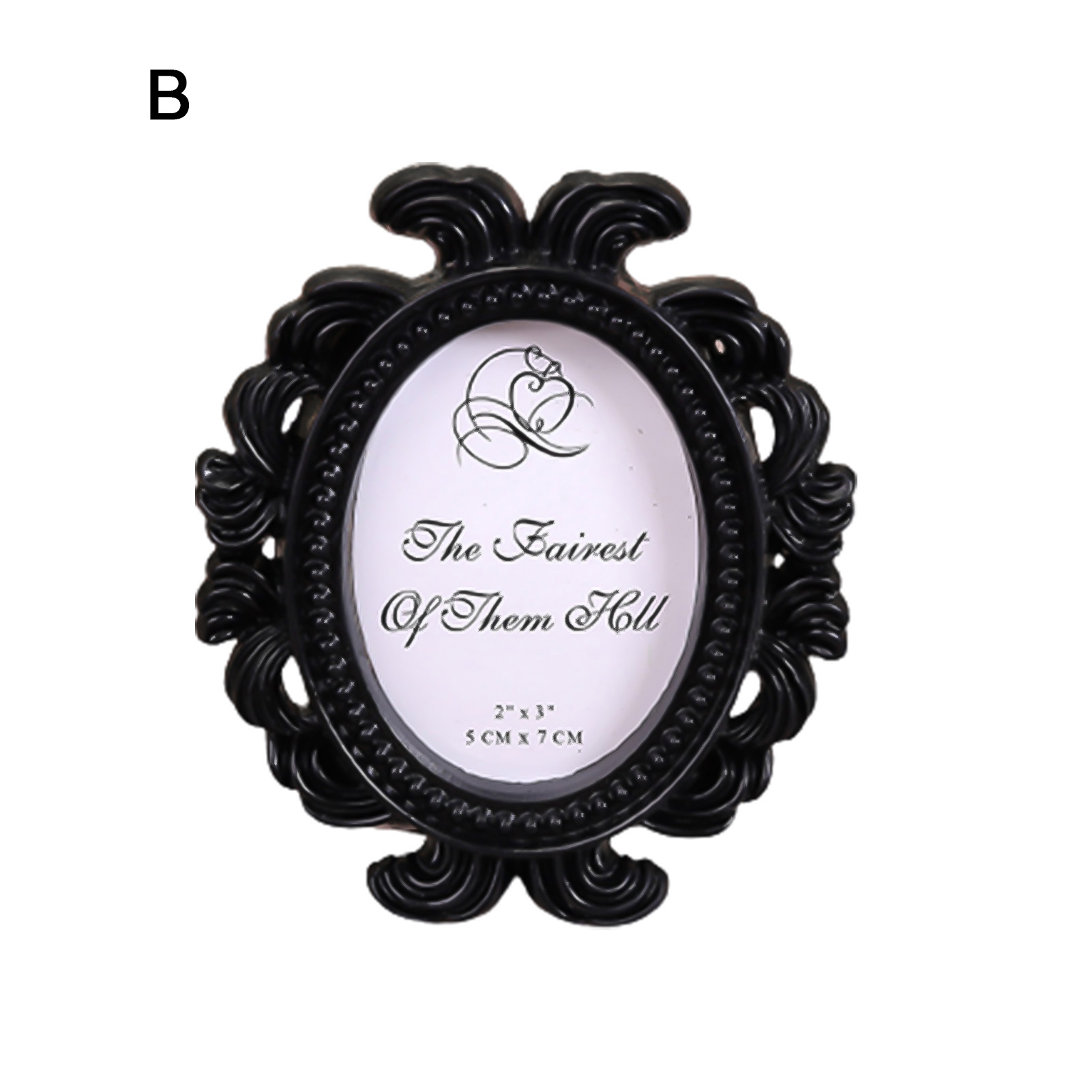Photo Frames Oval/Rectangle Vintage Small Resin Picture Frame Home Decor Gift - Picture 20 of 21