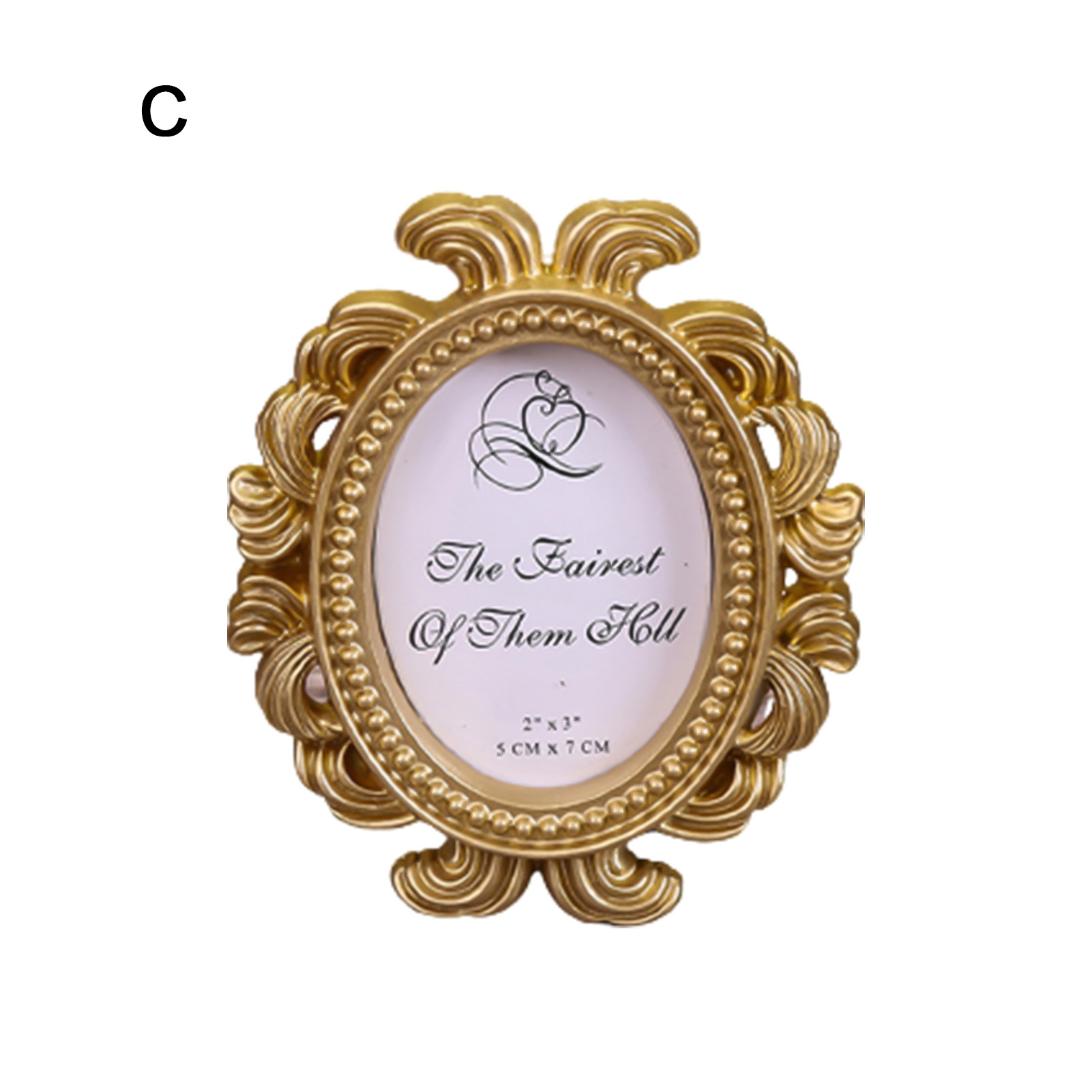 Photo Frames Oval/Rectangle Vintage Small Resin Picture Frame Home Decor Gift - Picture 21 of 21